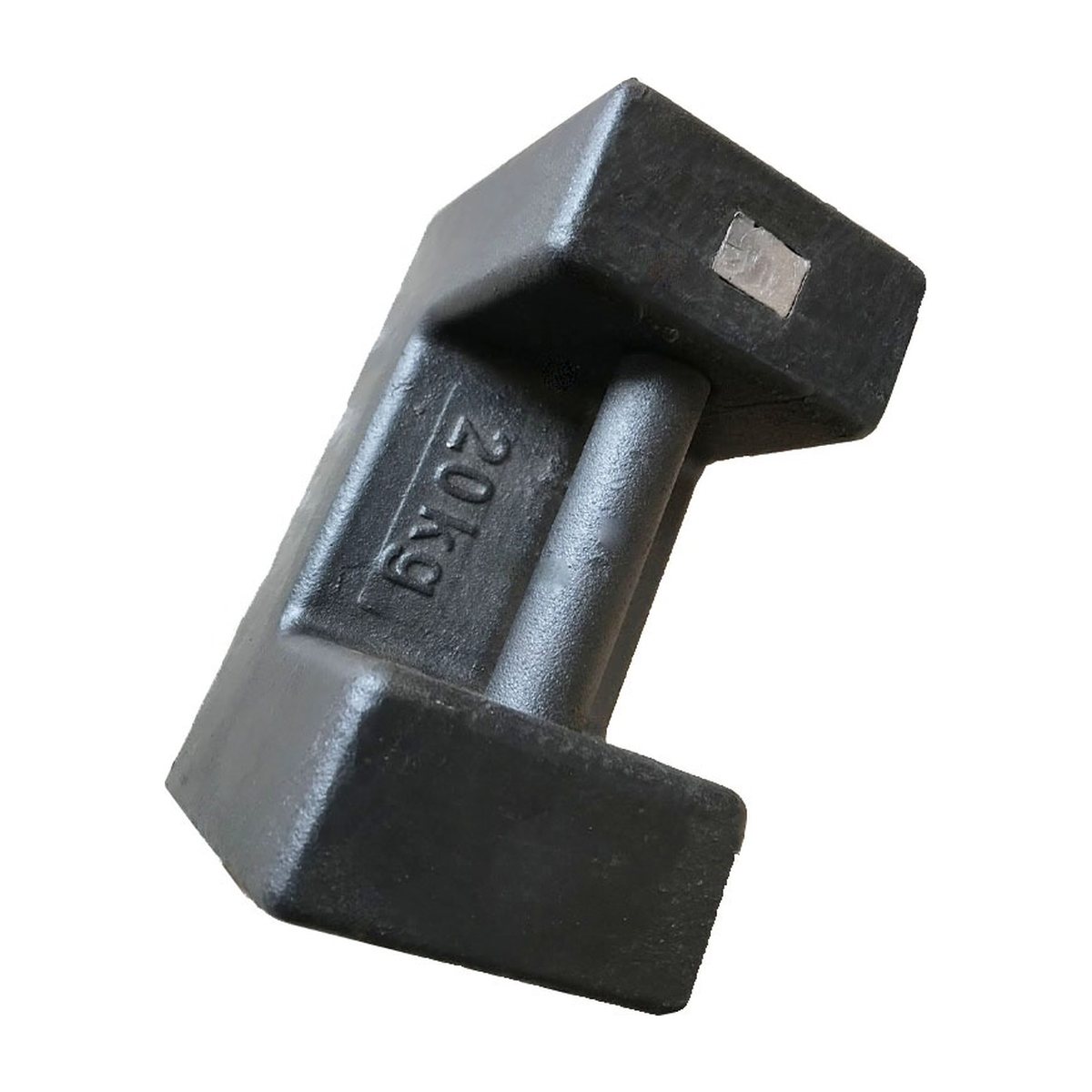 Cast iron 20kg elevator test weight with carry handle